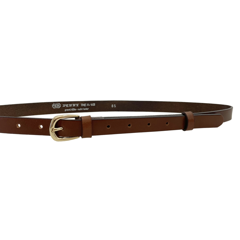 Dámský kožený opasek 20-201Z-48 hnědý