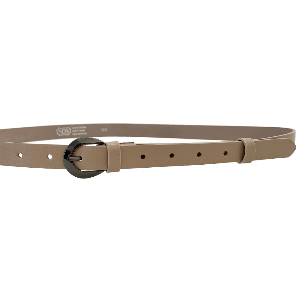 Dámský kožený opasek 20-206-07 pudrový