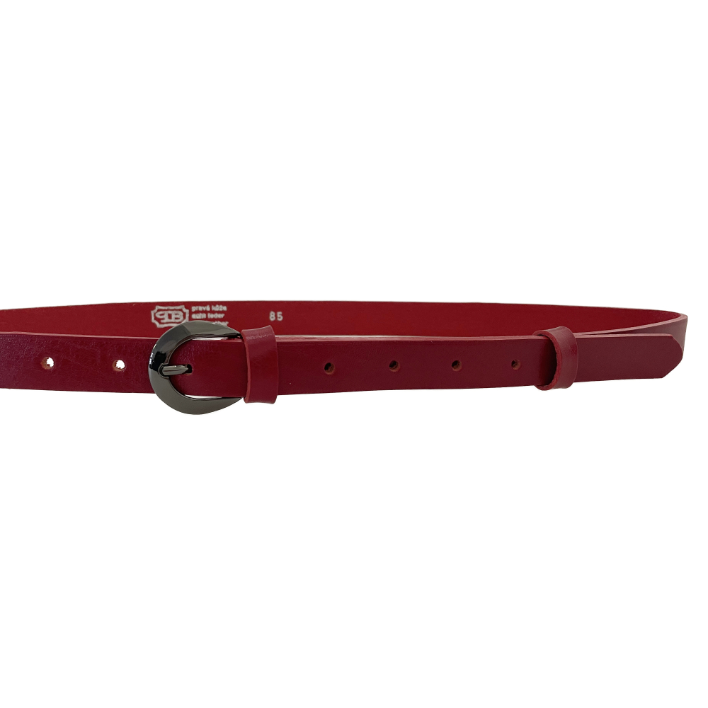 Dámský kožený opasek 20-206-93 červený