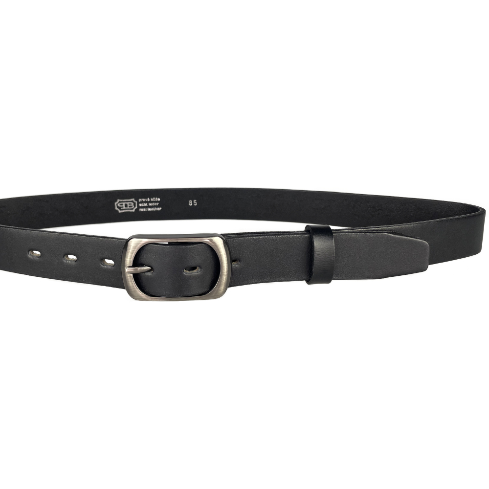 Dámský kožený opasek 30-196-63 černý