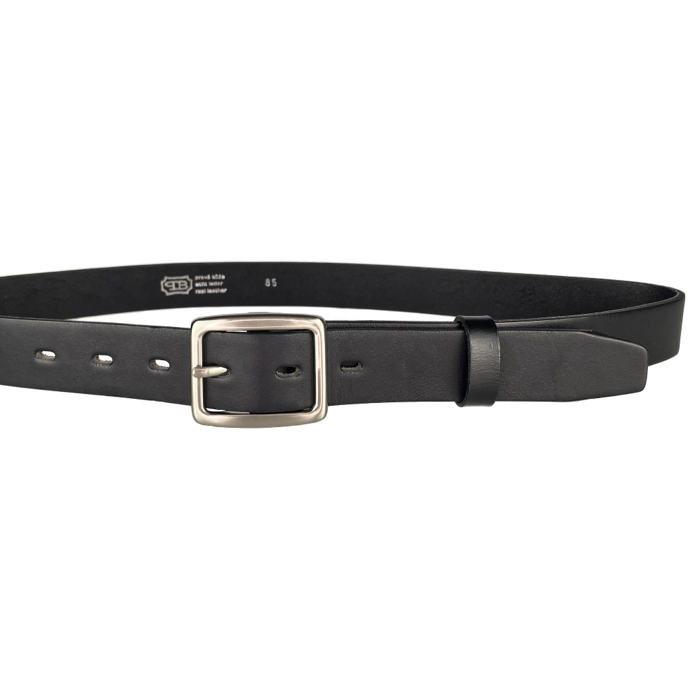 Dámský kožený opasek 30-197-63 černý