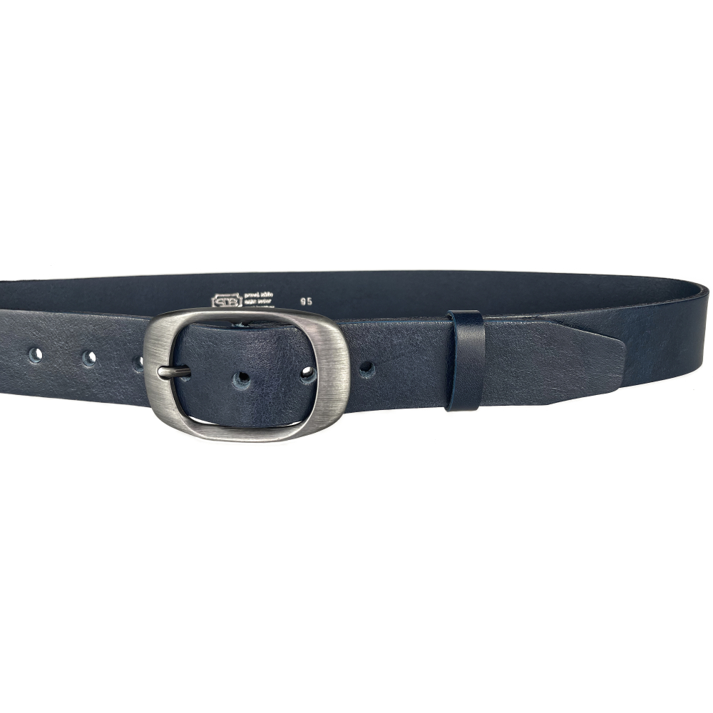 Dámský kožený opasek 7259 modrý