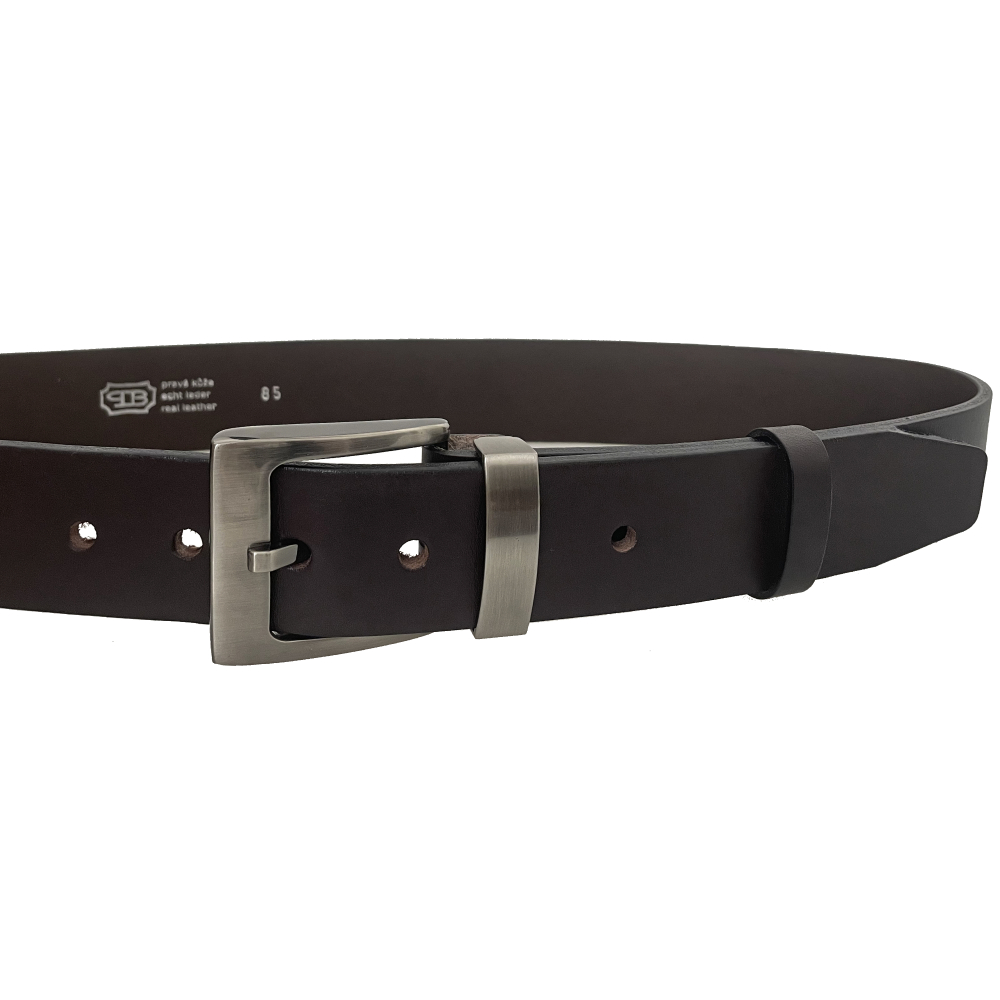 Pánský kožený opasek 08NKS-40 hnědý