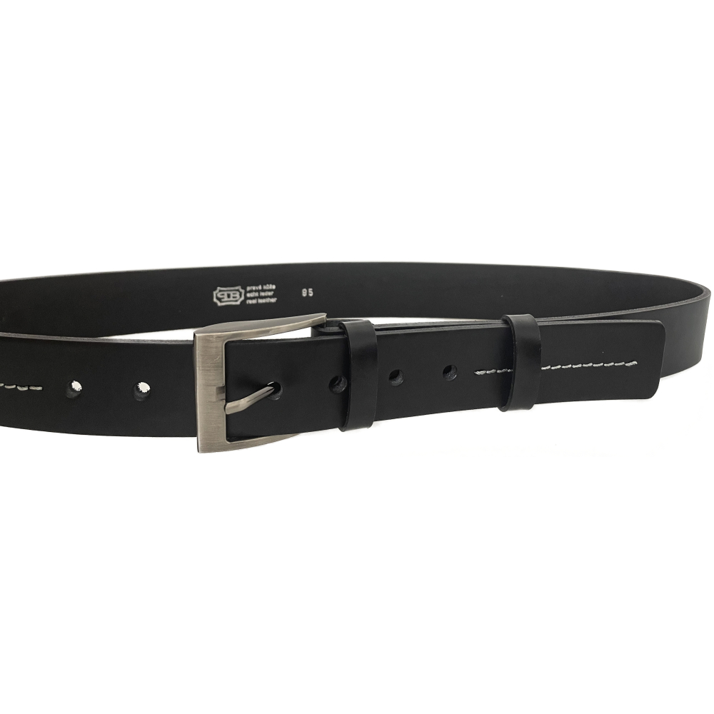 Pánský kožený opasek 22-8-60 černý