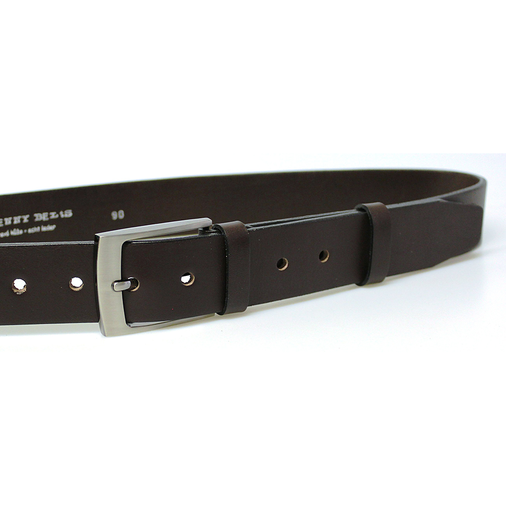 Pánský kožený opasek 34-40 tmavě hnědý