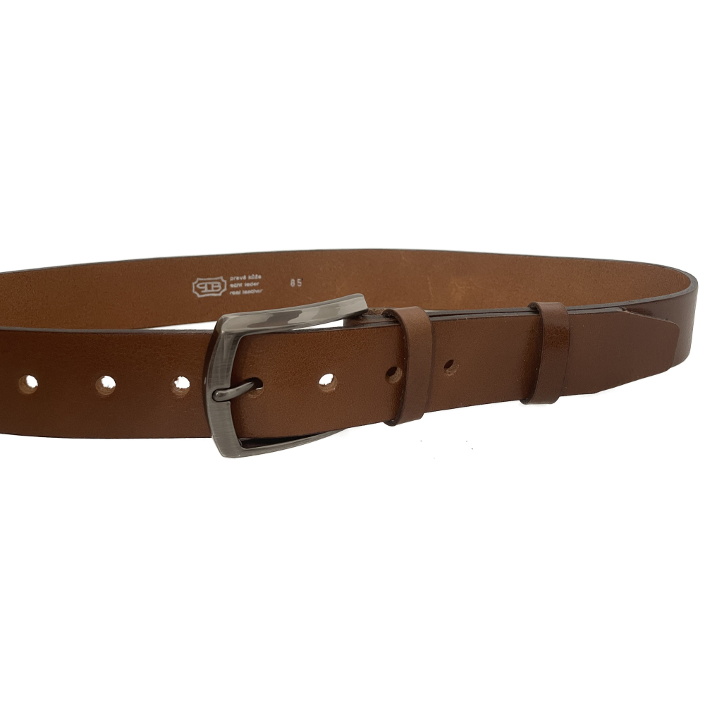 Pánský kožený opasek 36-48 hnědý